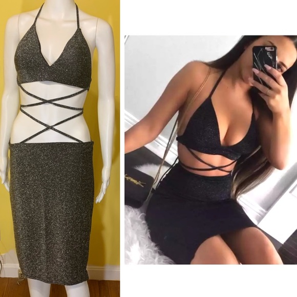 🐥🐥🐥🐥 Glitter 2pc Set Skirt and strappy - Picture 5 of 8